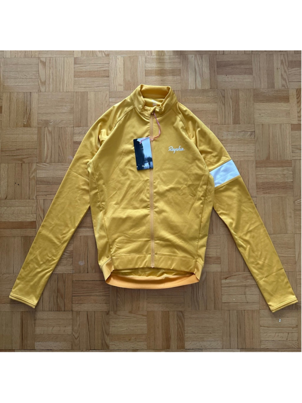 Rapha Long Sleeve Core Cycling Jersey Yellow Size Small